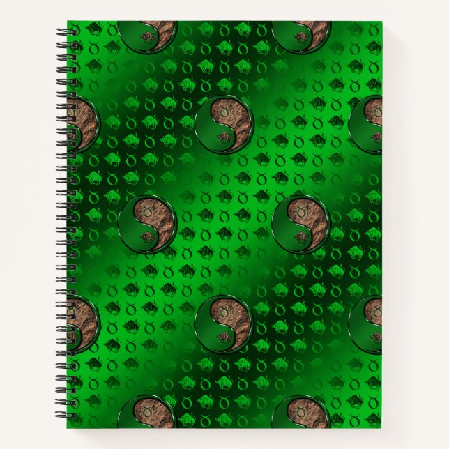 Stier der Bulle Notizbuch (Vorderseite)
