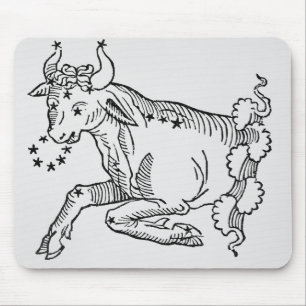 Stier (der Stier) eine Illustration vom Mousepad