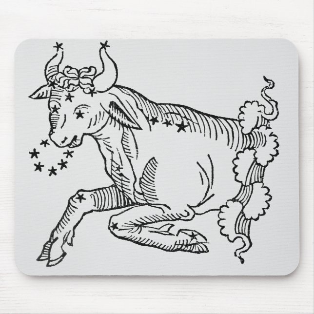 Stier (der Stier) eine Illustration vom Mousepad (Vorne)