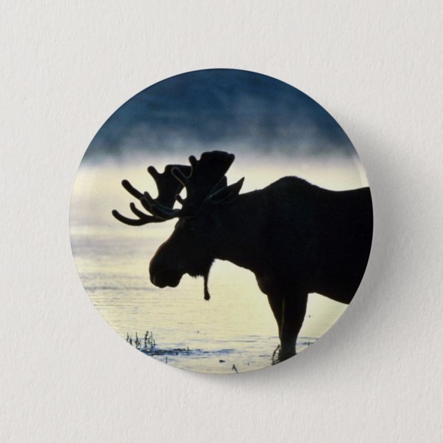 Stier-Elche Button (Vorderseite)