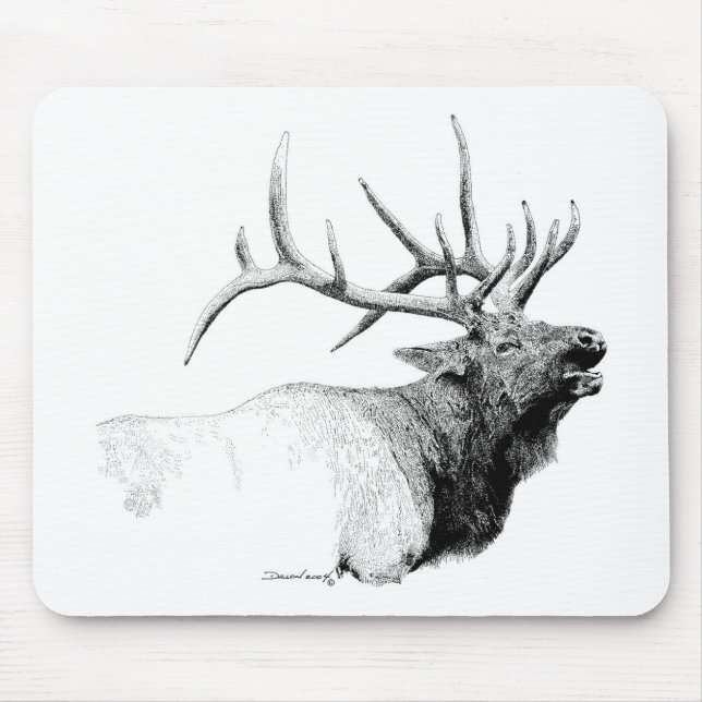Stier-Elche Mousepad (Vorne)