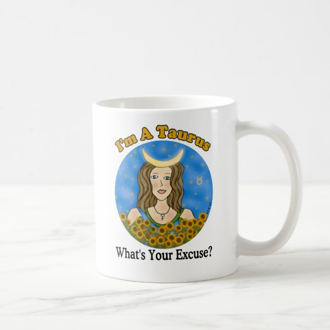 Stier-Entschuldigungs-Tasse Tasse (Rechts)