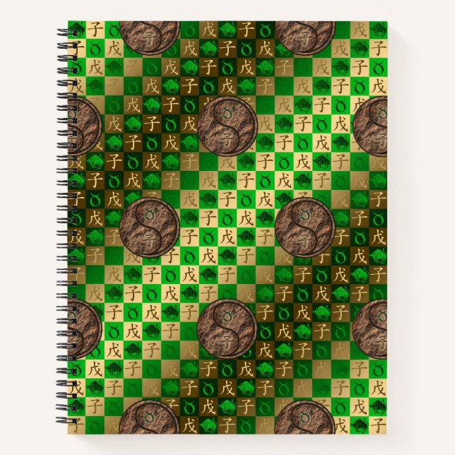 Stier & Erde Ratte Notizbuch (Vorderseite)