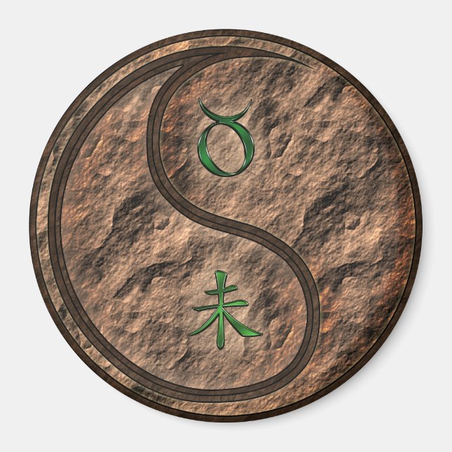 Stier & Erdenziege Magnet (Vorne)