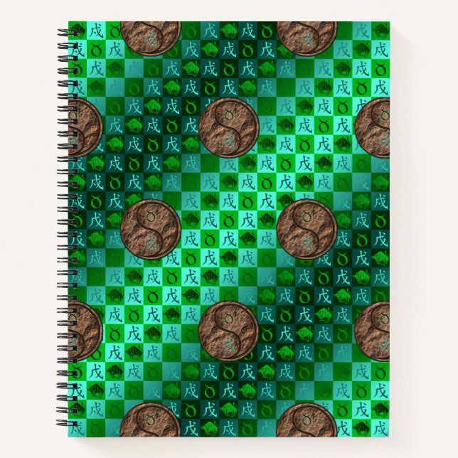 Stier & Erdhund Notizbuch (Vorderseite)