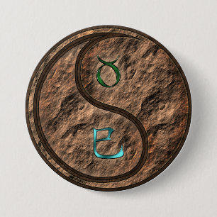 Stier & Erdnatter Button