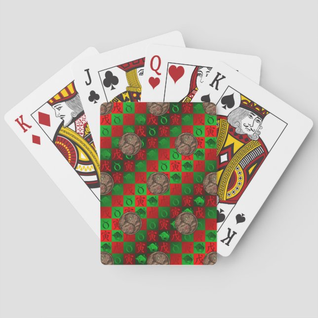 Stier & Erdtiger Spielkarten (Rückseite)