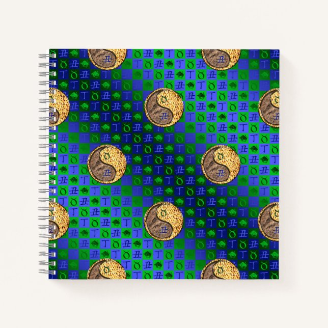 Stier & Feuer Ochse Notizbuch (Vorderseite)