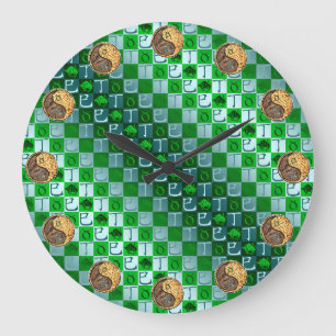 Stier & Feuer Schlange Große Wanduhr
