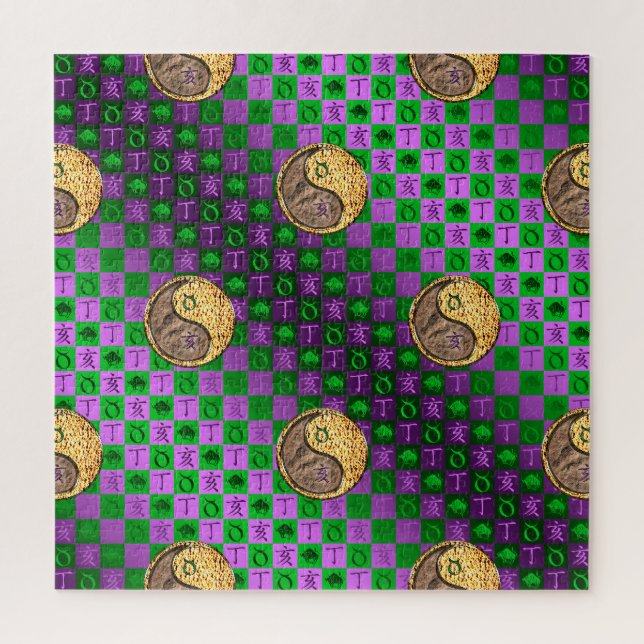 Stier & Feuer-Schwein Puzzle (Vertikal)