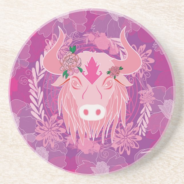 Stier Getränkeuntersetzer (Vorne)