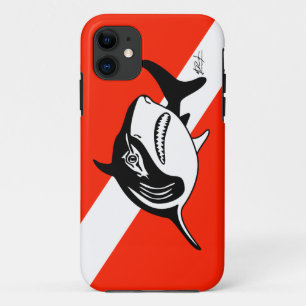 Stier-Haifisch-Tauchen-Flagge iPhone Fall Case-Mate iPhone Hülle