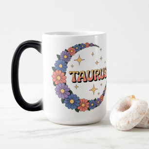 Stier-Halbmond-Blumen-Morphing-Tasse Verwandlungstasse