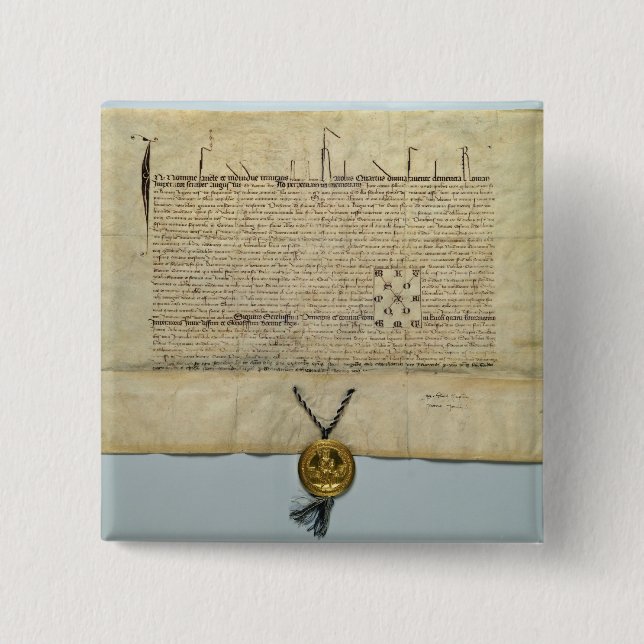 Stier heiligen römischen Kaisers Charless IV Button (Vorderseite)