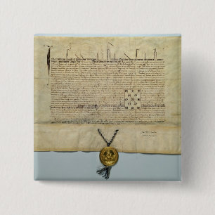 Stier heiligen römischen Kaisers Charless IV Button