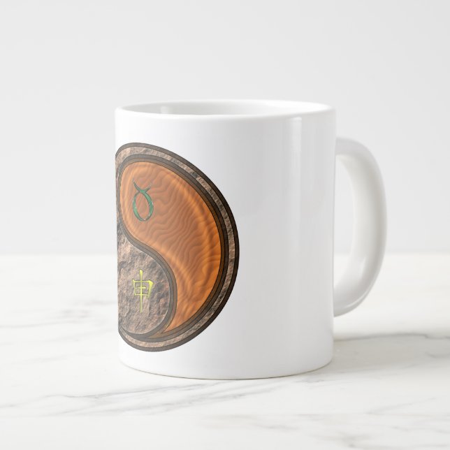 Stier & Holz Affe Jumbo-Tasse (Vorderseite Rechts)