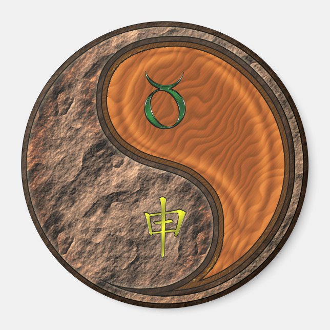 Stier & Holz Affe Magnet (Vorne)