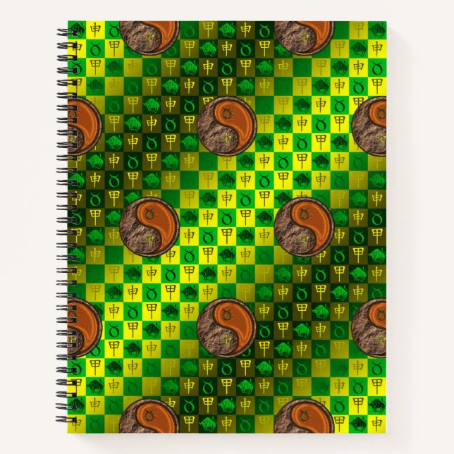 Stier & Holz Affe Notizbuch (Vorderseite)