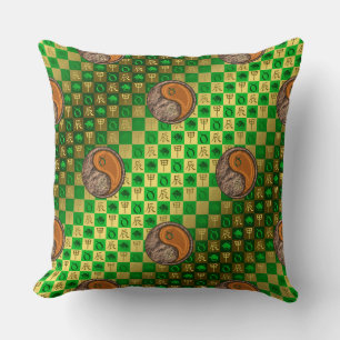 Stier & Holz-Drache Kissen