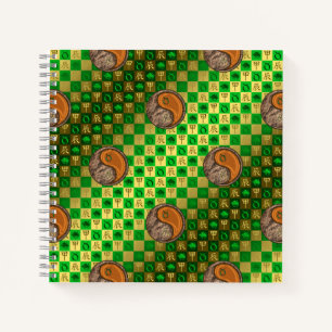 Stier & Holz-Drache Notizbuch