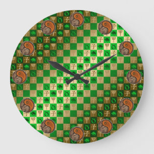 Stier & Holzratte Große Wanduhr