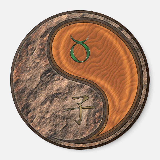 Stier & Holzratte Magnet (Vorne)