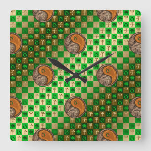 Stier & Holzratte Quadratische Wanduhr