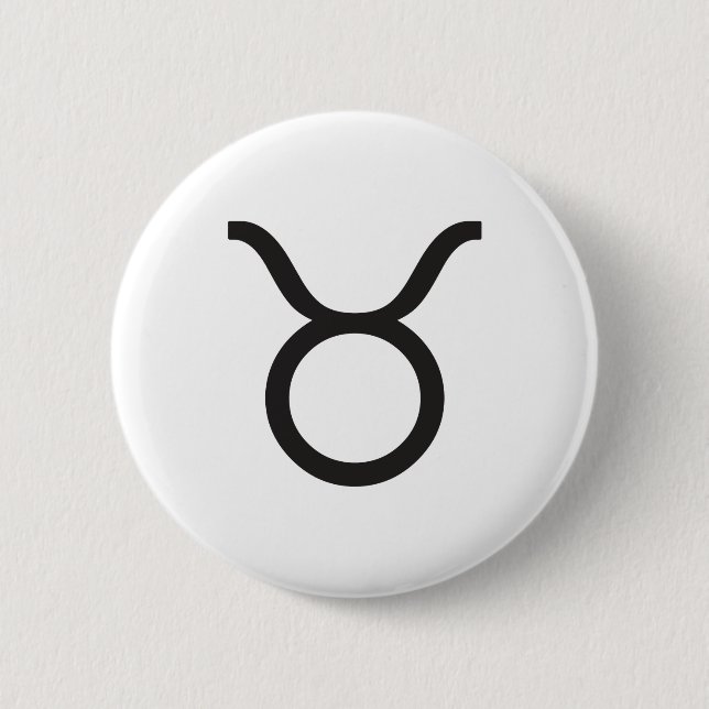 STIER, HOROSKOP-SYMBOL BUTTON (Vorderseite)