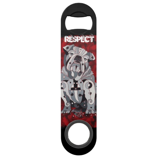 Stier-Hundeflaschen-Öffner Speed Flaschenöffner (Rückseite)