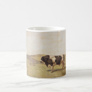 Stier in einer Schweizer Landschaft (von Ferdinand Kaffeetasse