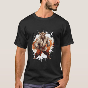 Stier Karate Tier Kämpfer Judo T-Shirt
