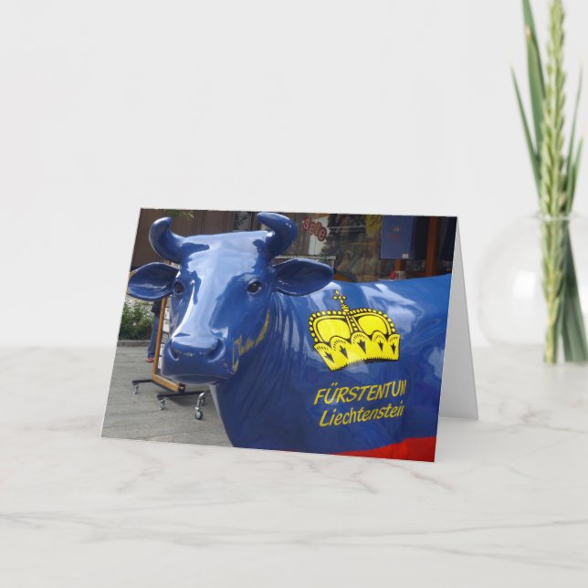 Stier liechtenstein karte (Vorderseite)