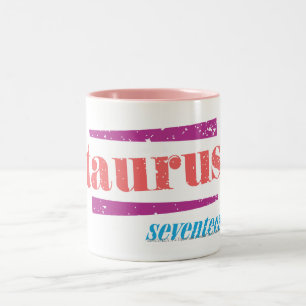 Stier LtPink Zweifarbige Tasse