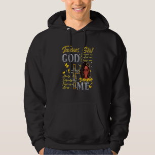 Stier Mädchen Gott segnet mich Schwarze Mädchen Ma Hoodie