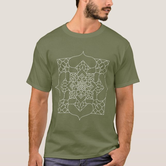 Stier-Mandala T-Shirt (Vorderseite)