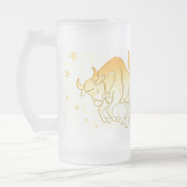 Stier-mattierte Tasse (Links)
