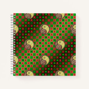 Stier & Metall-Tiger Notizbuch
