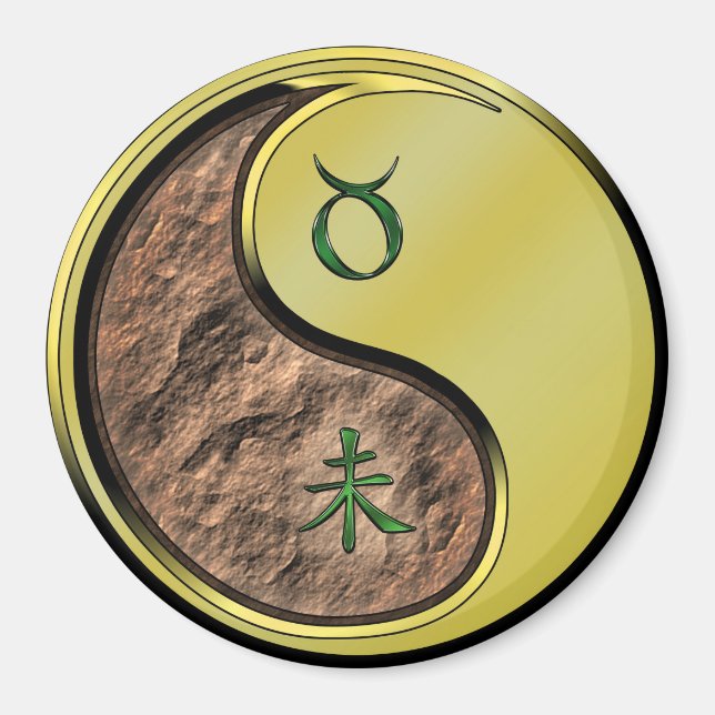 Stier & Metall Ziege Magnet (Vorne)