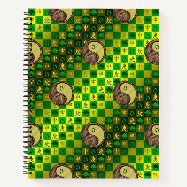 Stier & Metallaffe Notizbuch (Vorderseite)