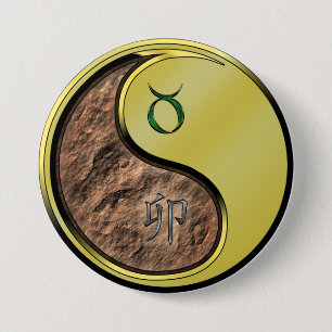 Stier & Metallinchen Button