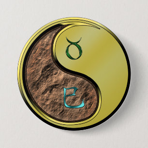 Stier & Metallschlange Button