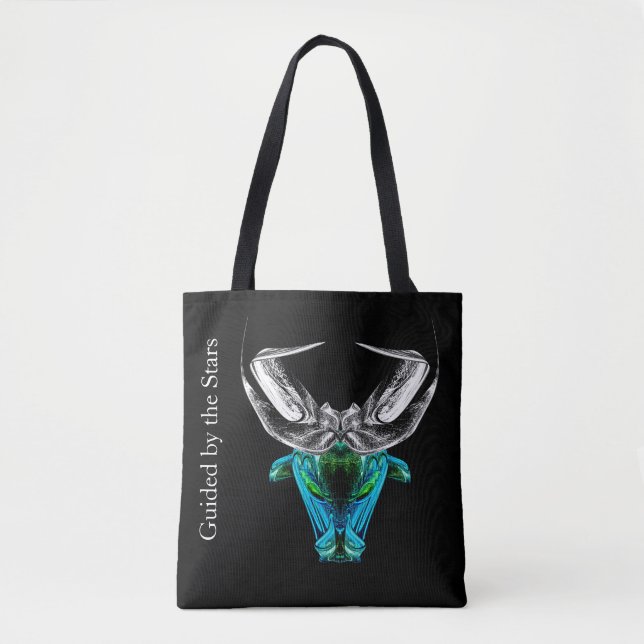 Stier – Minimalistischer Zodiac-Tote-Tasche (Vorderseite)