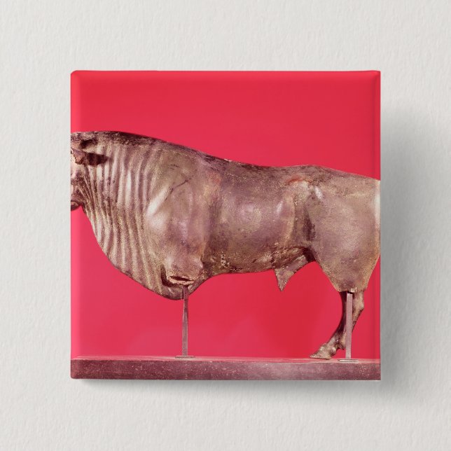 Stier mit drei Hörnern, von Avrigney Button (Vorderseite)