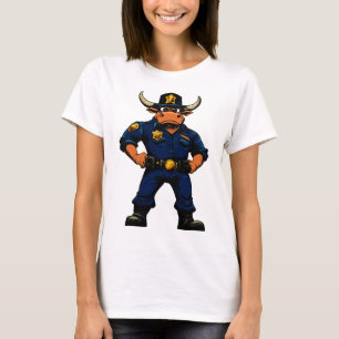 Stier Polizei / Cop Stier T-Shirt