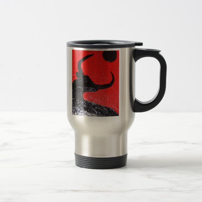 Stier-Reise-Tasse Reisebecher (Rechts)