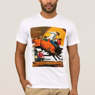 Stier-Reiten durch Fred Ludekens T-Shirt