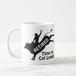 Stier-Reiten-Rodeo-Cowboy-Rentner-Humor Kaffeetasse