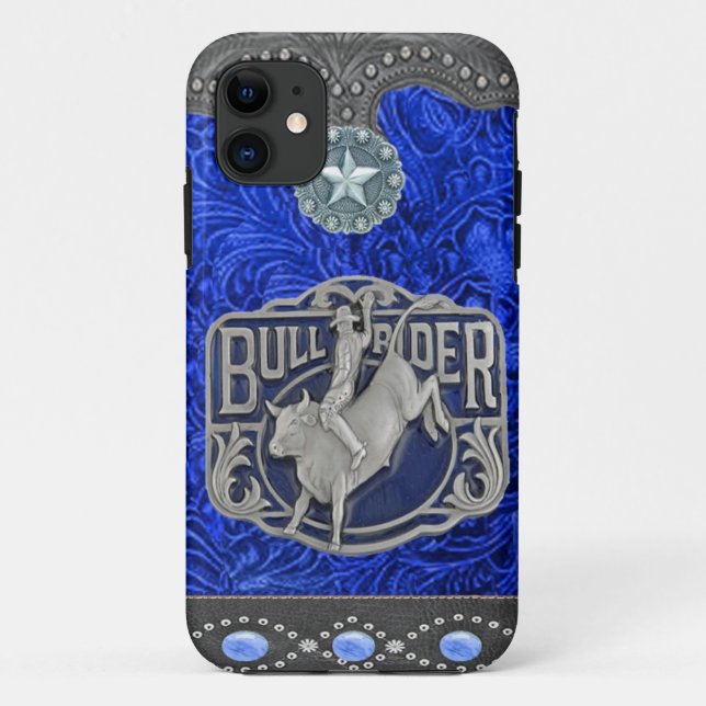 "Stier-Reiter-" Western-Rodeo IPhone 5 Fall Case-Mate iPhone Hülle (Rückseite)
