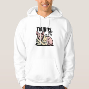 Stier Sphynx-Katze Zodiac-Haltung Illustration Hoodie