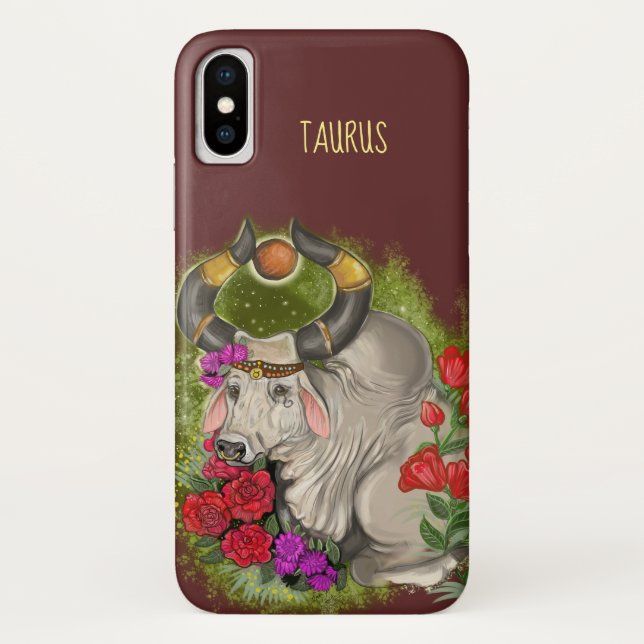 Stier Sternzeichen Case-Mate iPhone Hülle (Rückseite)